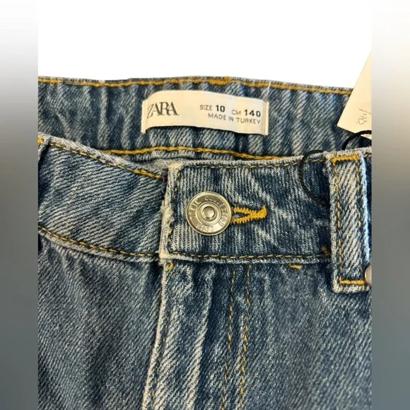 Zara girls Denim Skirt with Studded Details 10 - Picture 3 of 4